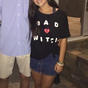 Wildfox black graphic tee